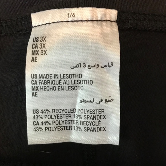 IDEOLOGY Leggings Athletic Compression High Rise 7/8 Black Women’s Plus Size 3X - Picture 8 of 16